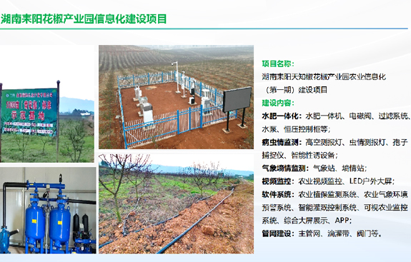 湖南耒阳天知椒花椒产业园农业信息化(第一期)建设项目